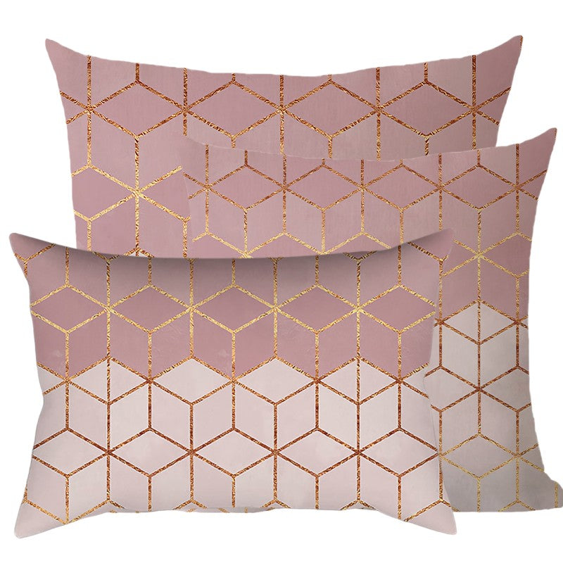 Mix of size 12x20, 18x18 and 20x20 inch Combo Set of 3 Throw Pillow Covers AND Inserts Geometric