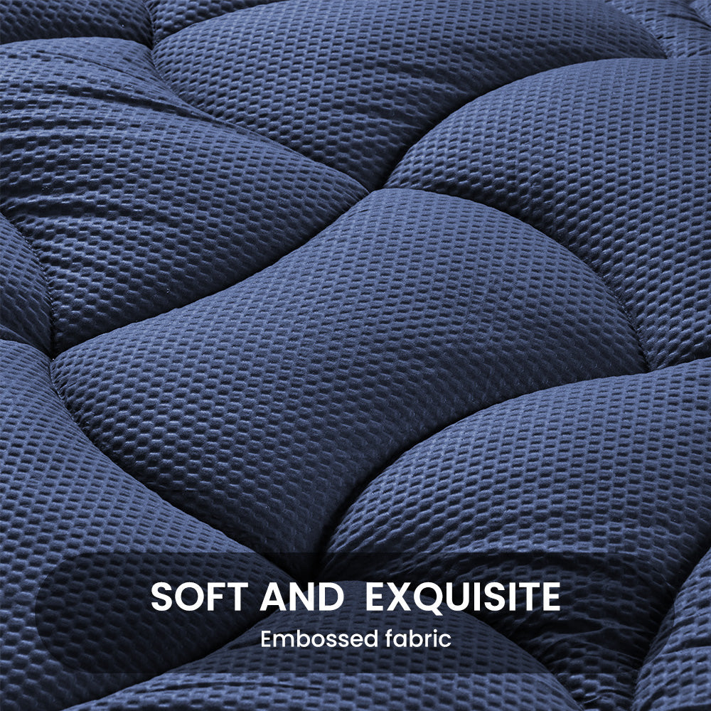 Premium Zoned Cooling Mattress Pad - Navy