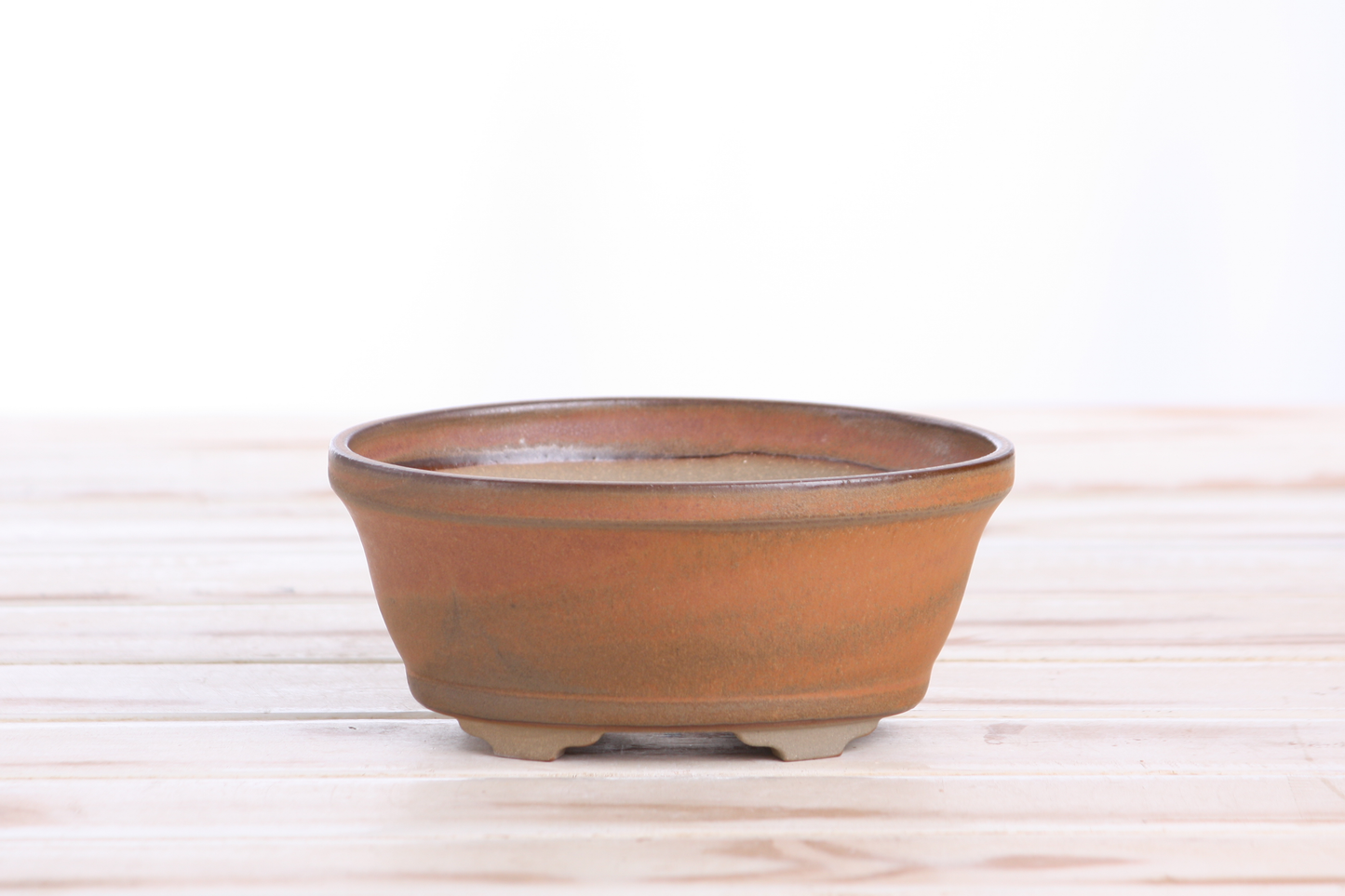 Willow Bonsai Ceramics Oval B Bonsai Pot 5.5 Inch – Tapered Oval Ceramic Bonsai & Succulent Planter with Accentuated Rim, High‑Fired Frost‑Proof Stoneware, Handmade in USA (Deep Stone)