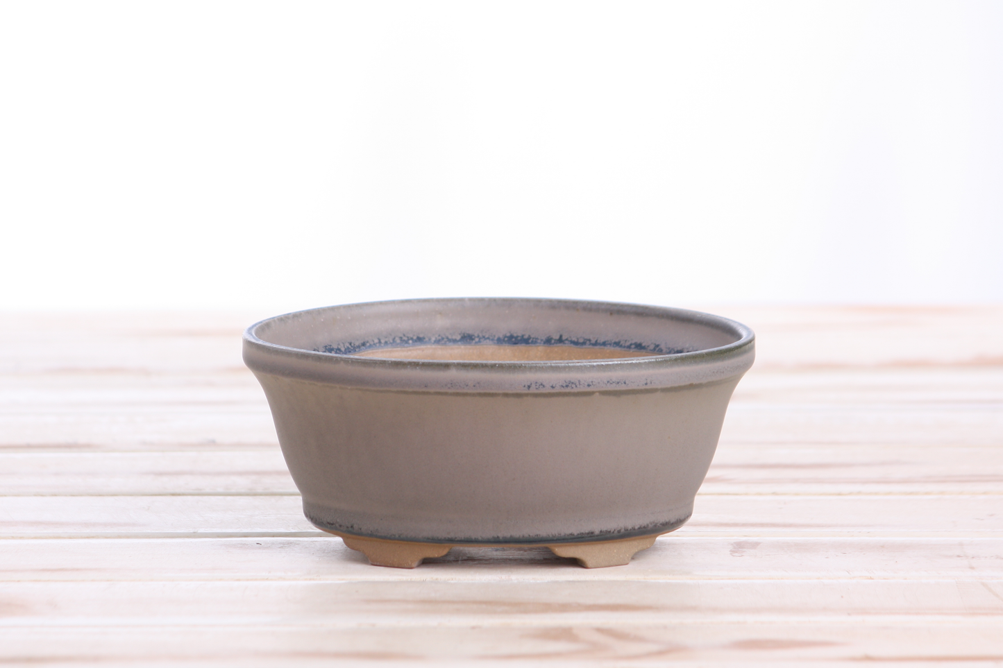 Willow Bonsai Ceramics Oval B Bonsai Pot 5.5 Inch – Tapered Oval Ceramic Bonsai & Succulent Planter with Accentuated Rim, High‑Fired Frost‑Proof Stoneware, Handmade in USA (Ocean)