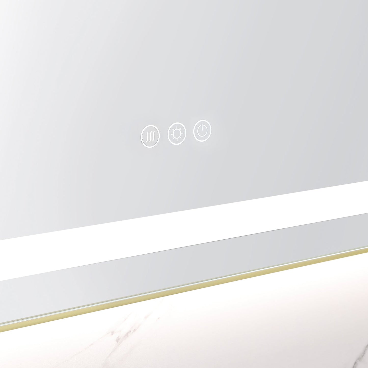 48" x 32" LED Bathroom Mirror with Front and Backlight