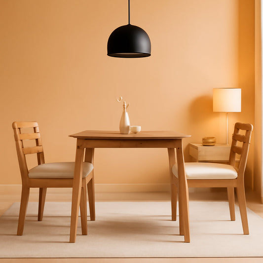 Premium Solid Wood Farmhouse Dining Table Set For Four