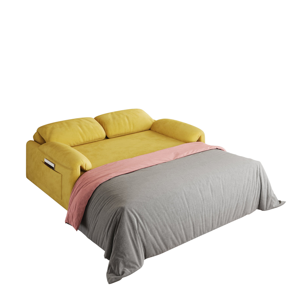 Elegant Dual-Purpose Velvet Sofa Bed