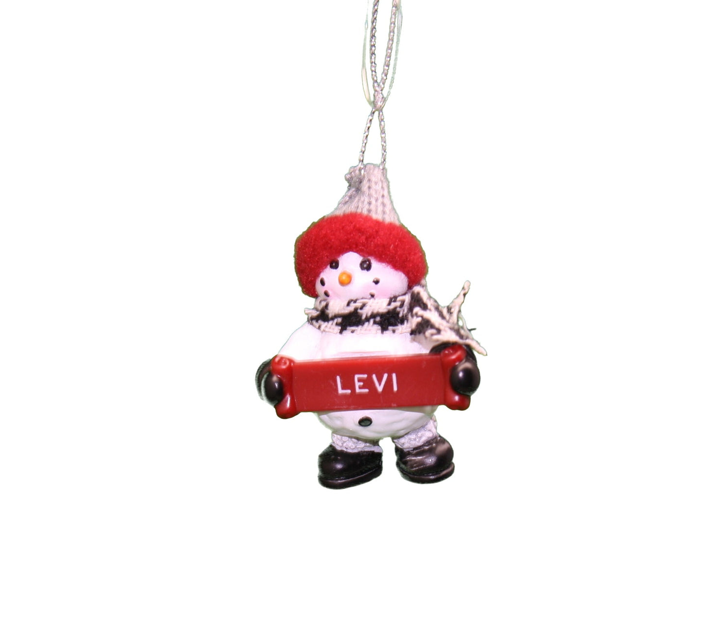 Cozy Snowman Ornament (Letters G - R) -