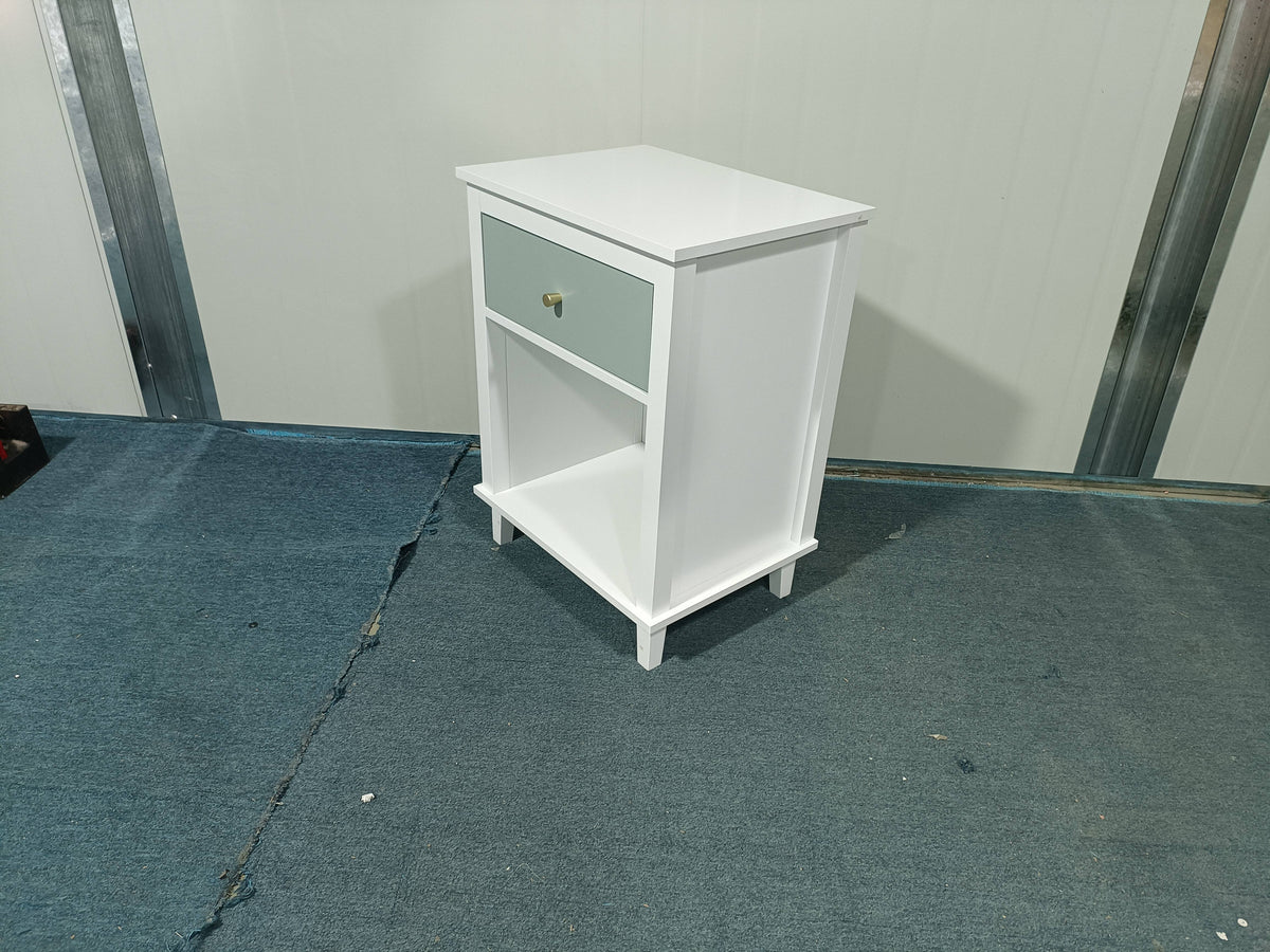 26.77''H Wooden Nightstand with One Drawer One Shelf