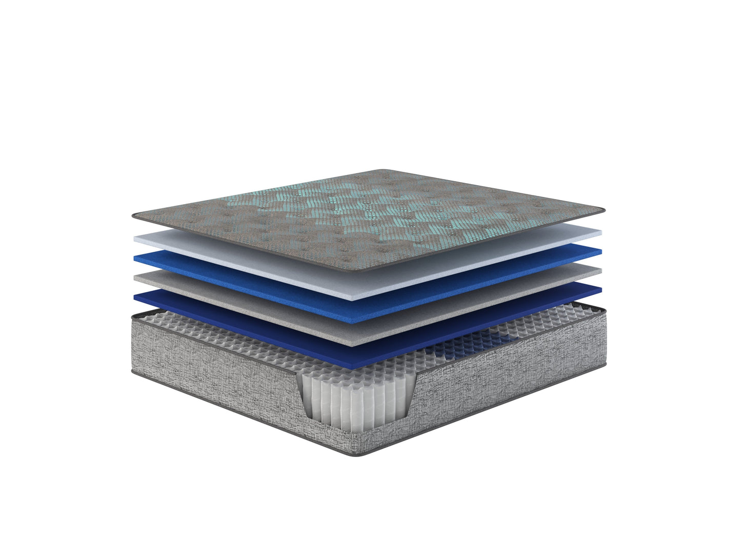Restonic Comfort Care 13" Hybrid Mattress, Individual Pocketed Coil Mattress, Plush Comfort, Full