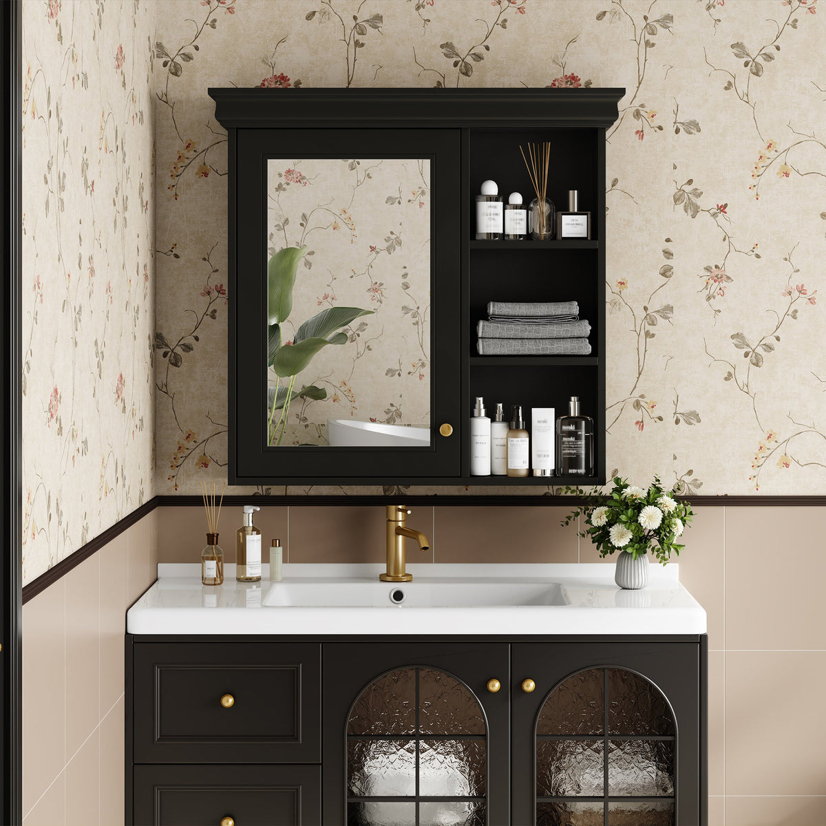 30'' x 28'' Bathroom Medicine Cabinet with Mirror