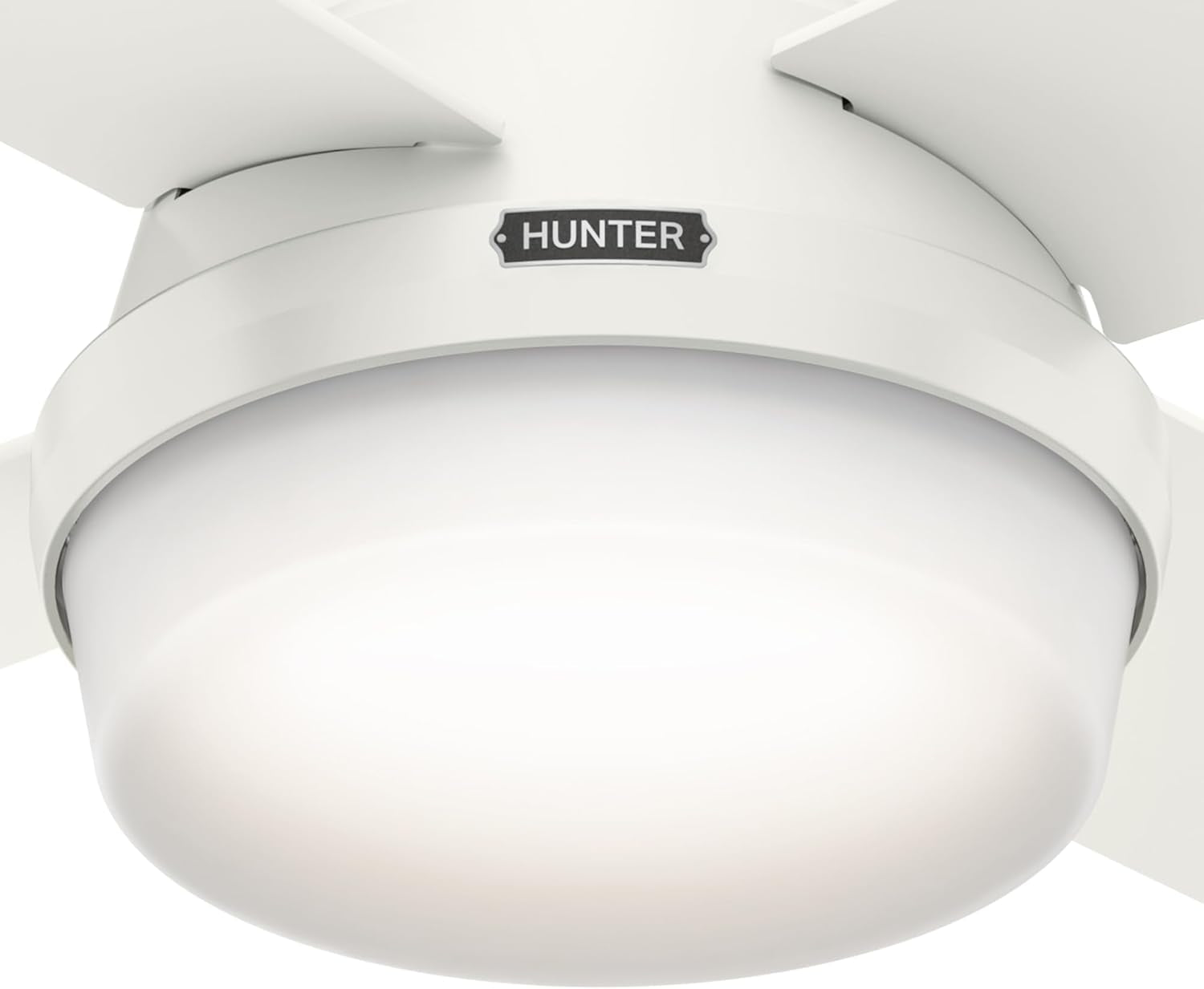 44-Inch LED Low-Profile Ceiling Fan With Remote Control light fixture detail