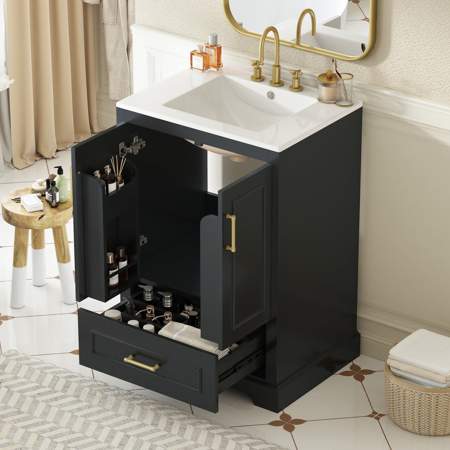 24" Bathroom Vanity with Sink