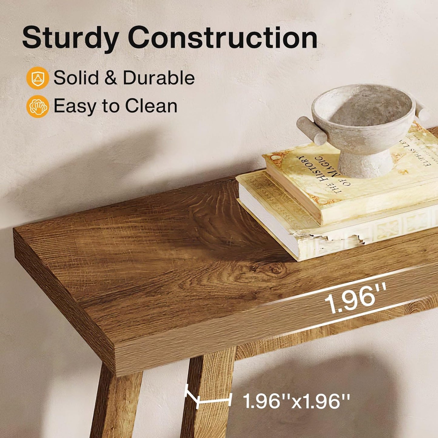 70.9 Inches Extra Long Farmhouse Console Table