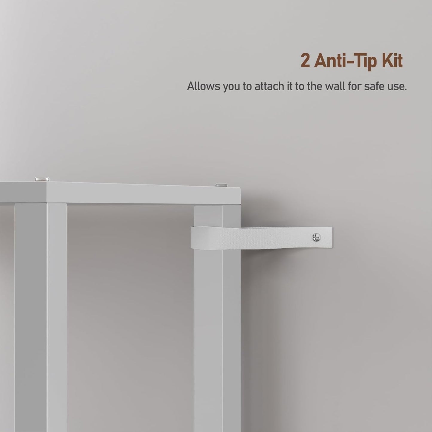 White 6-Tier Narrow Bookshelf With Door For Small Space