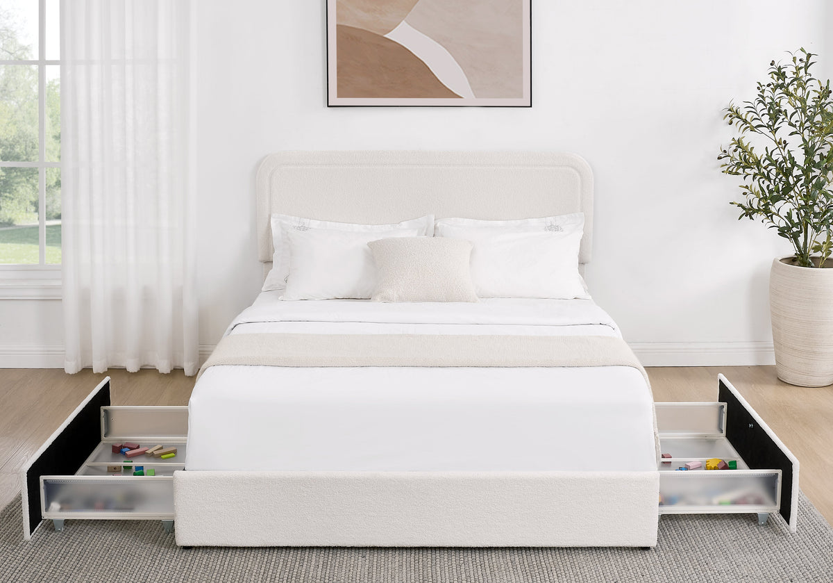 Liv Patented 2-Drawers Storage Bed - Queen Size
