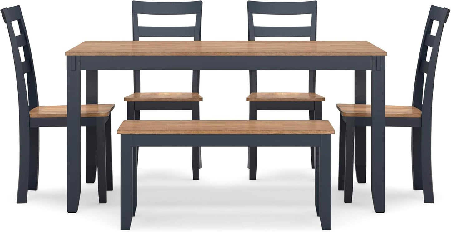 Intercontinental Mango Wood Dining Table Set Cerulean
