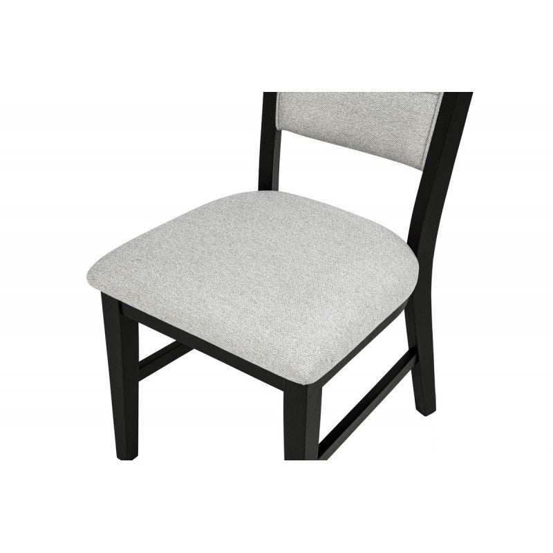 Contemporary Dining Chair Set of 2, Polyester Fabric Kitchen Side Chair