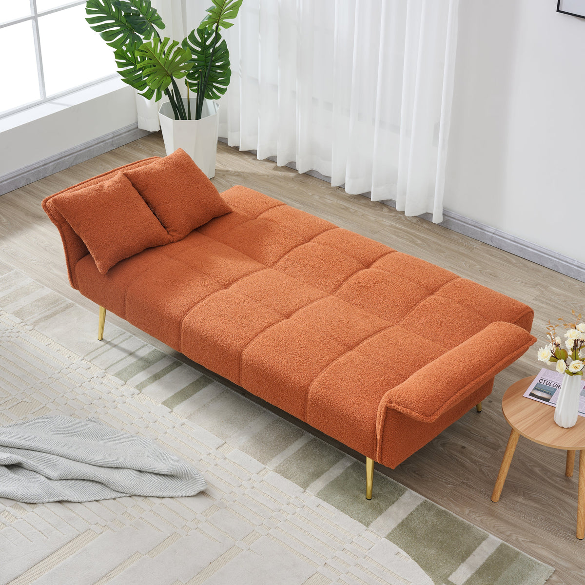 70-Inch Teddy Fleece Sofabed