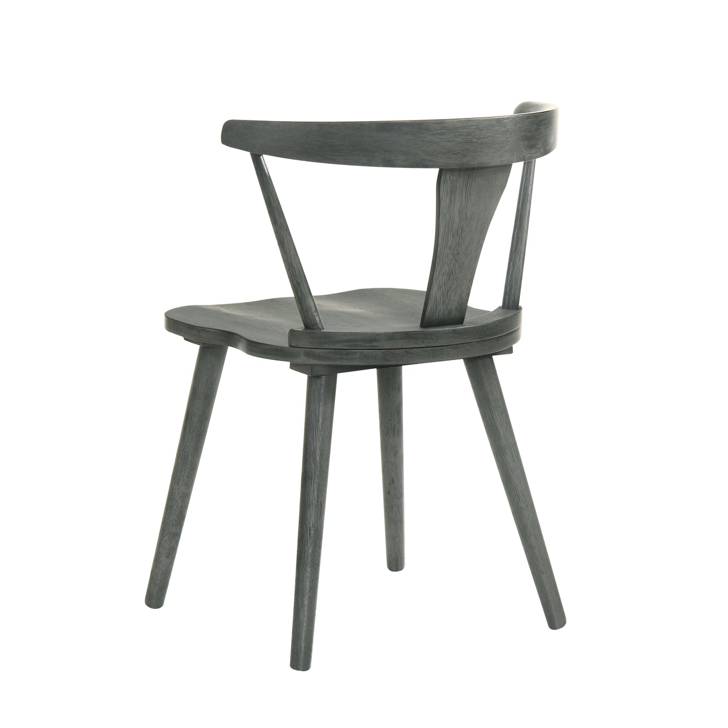 [Set of 2] Rustic Farmhouse Dining Chairs, Solid Wood Side Chairs for Kitchen & Dining Room, Easy Assembly