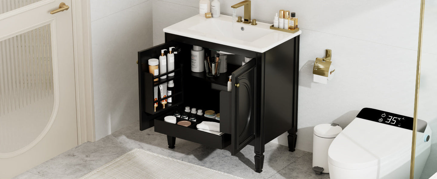 30" Bathroom Vanity with Sink and Two Doors