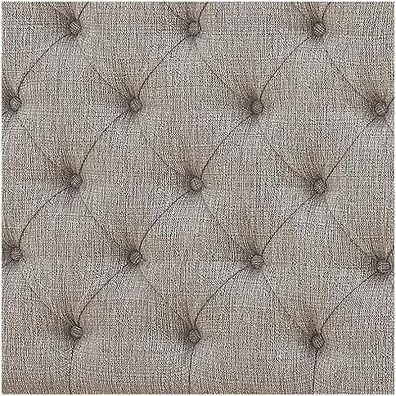Vintage White Twin Upholstered Tufted Cottage Headboard