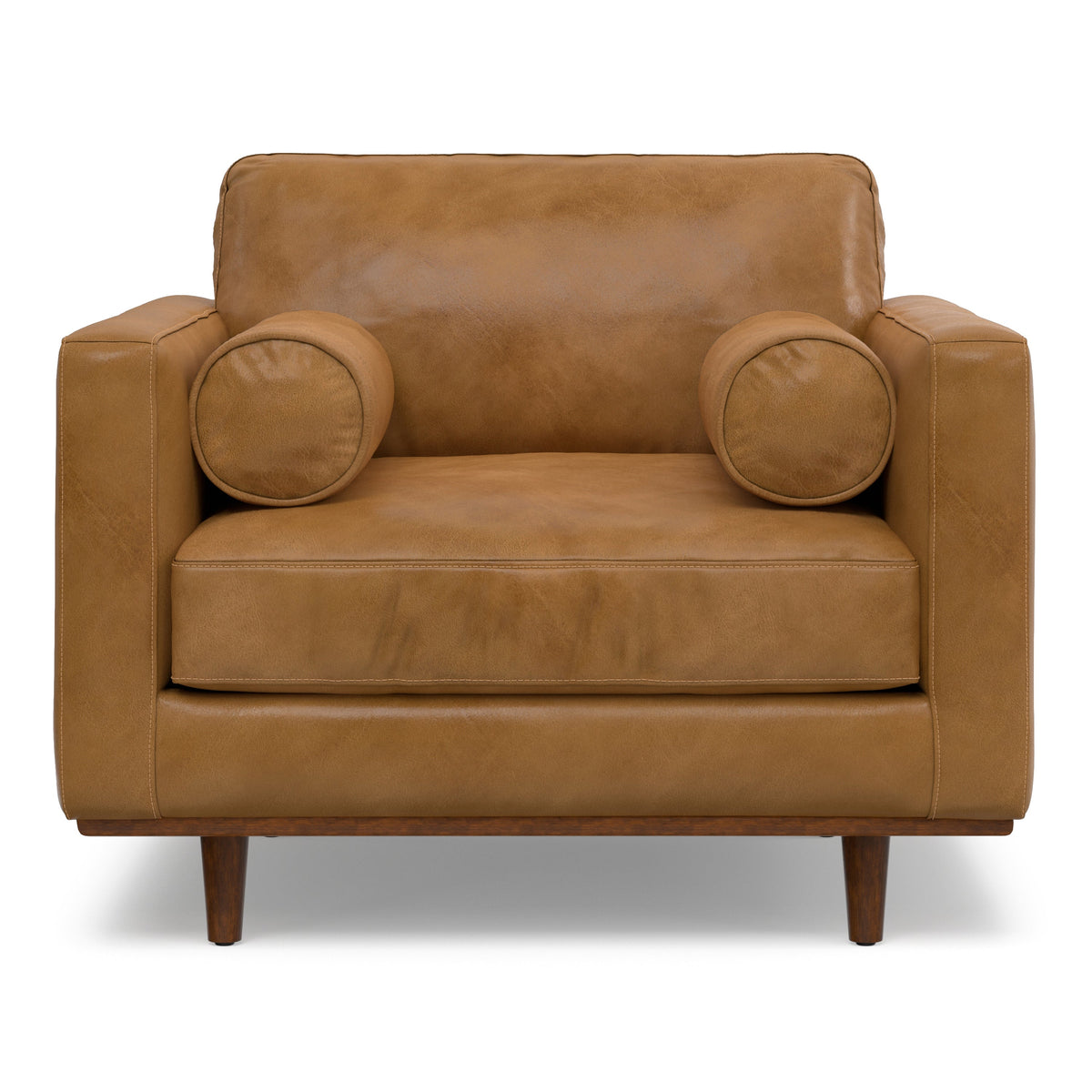 Morrison 42" Wide Mid-Century Modern Arm Chair in Sienna