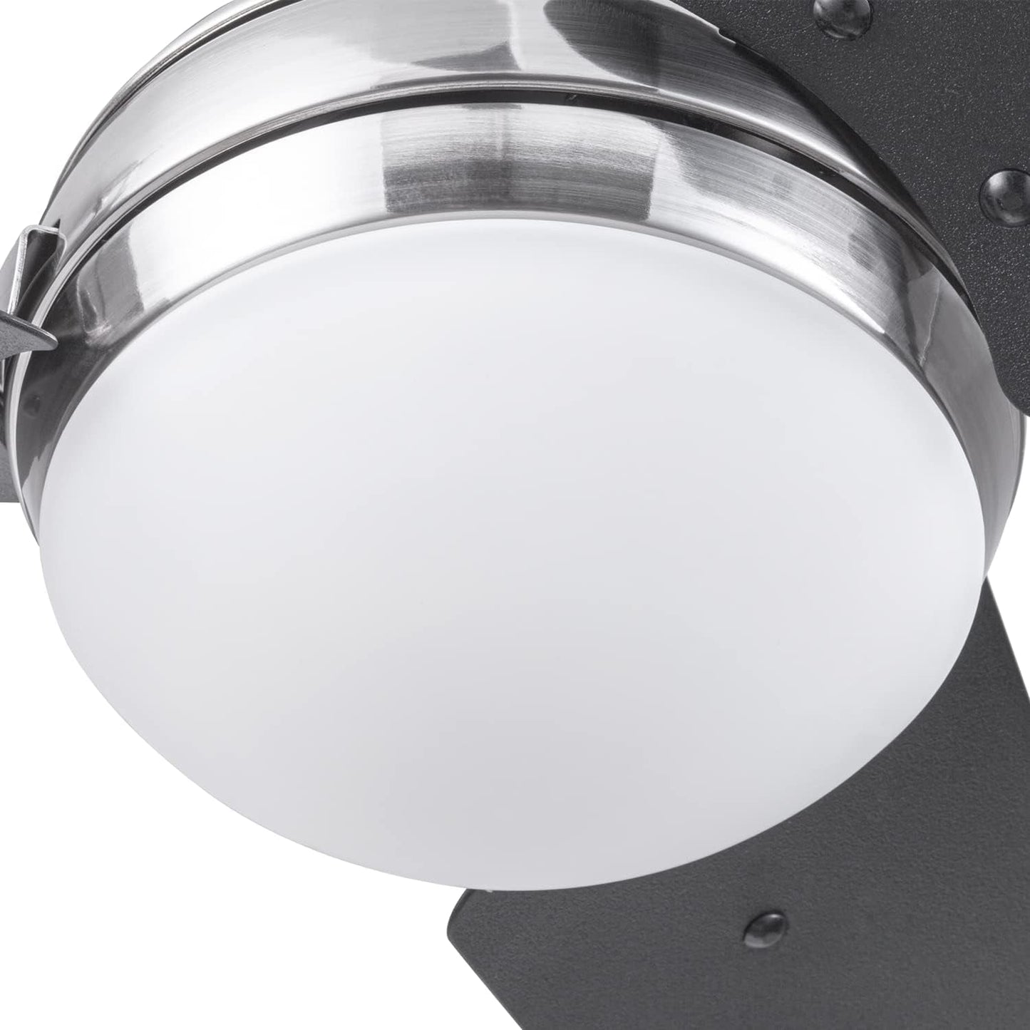 52 Inch Brushed Nickel LED Ceiling Fan With Remote