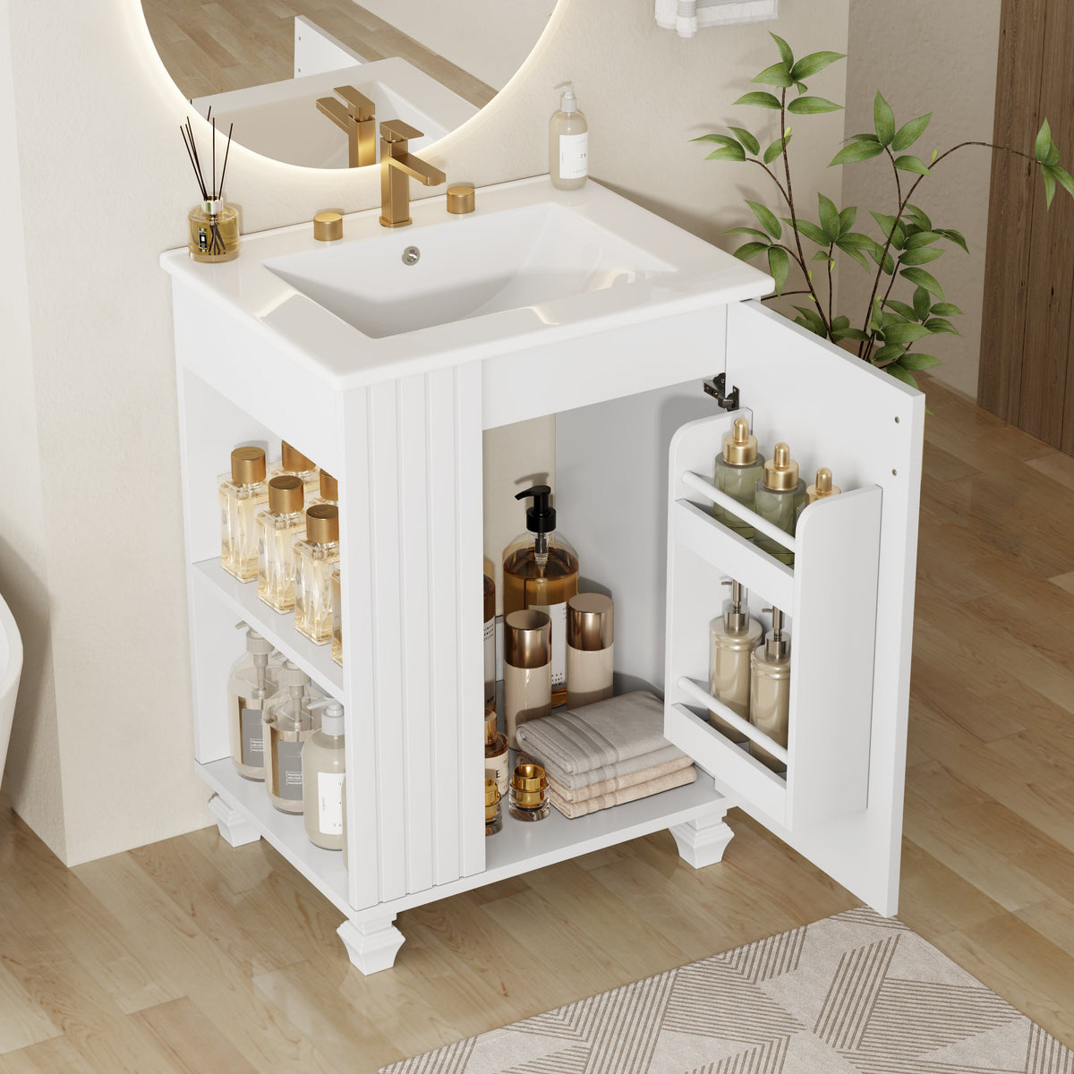 24" Bathroom Vanity with Sink