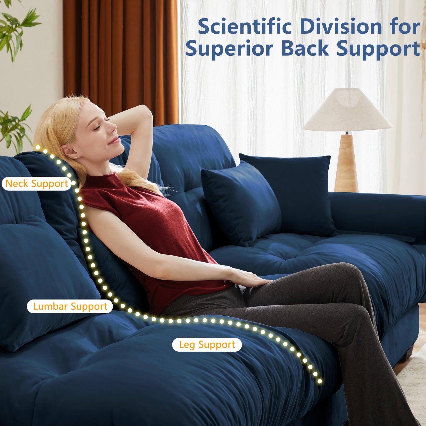 U Shaped Sectional Sofa Cloud Couch