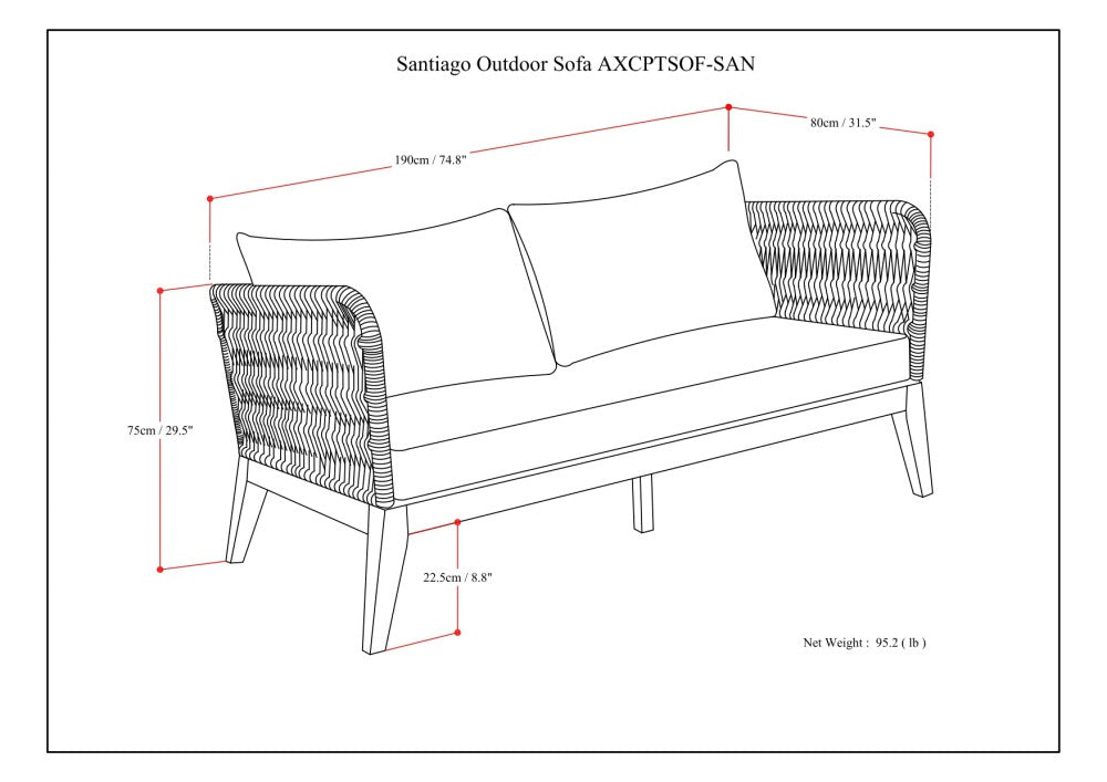 Santiago Outdoor Sofa