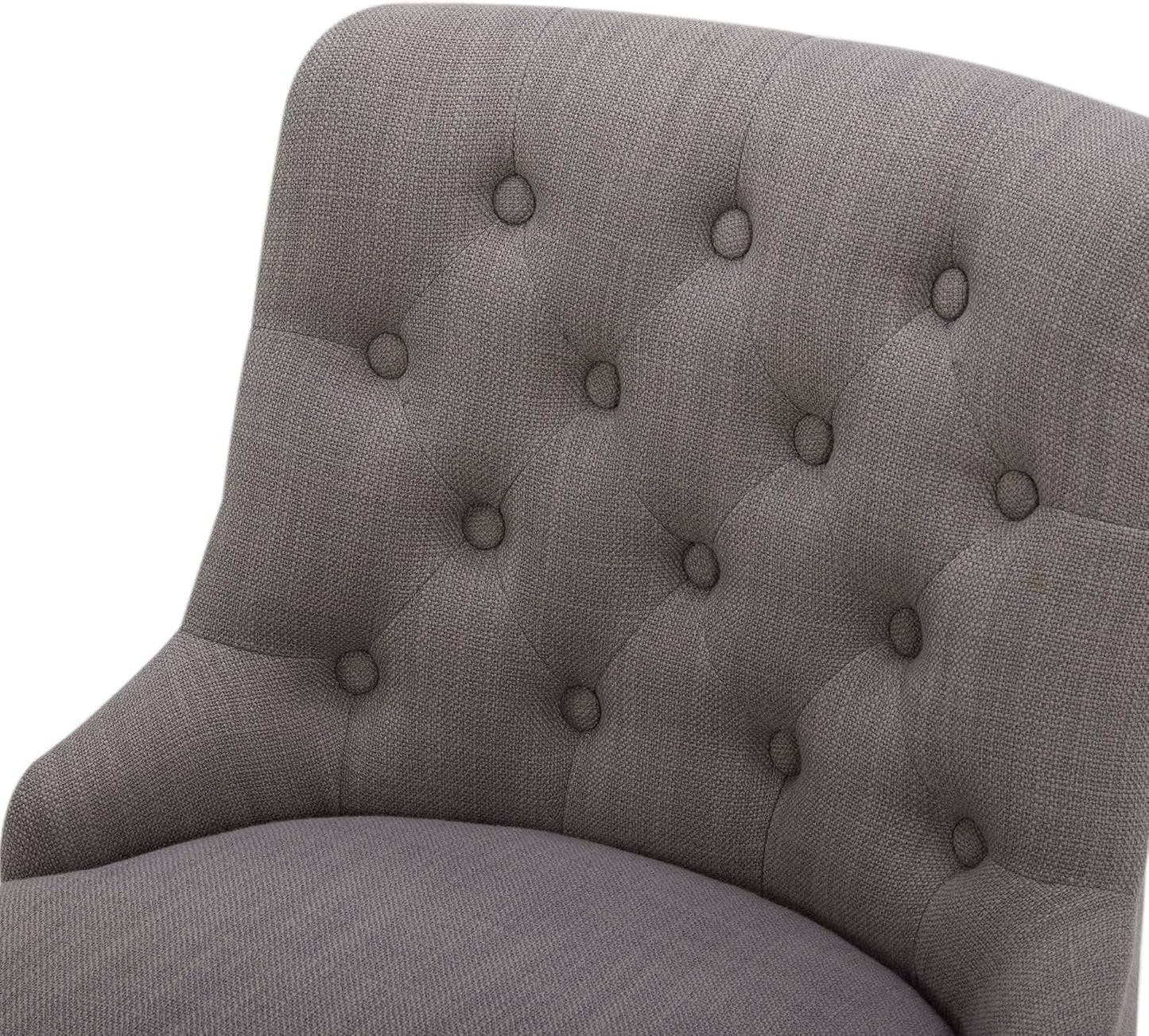 Flint Grey Upholstered Swivel Bar Stool 26 Inch Set Of 2