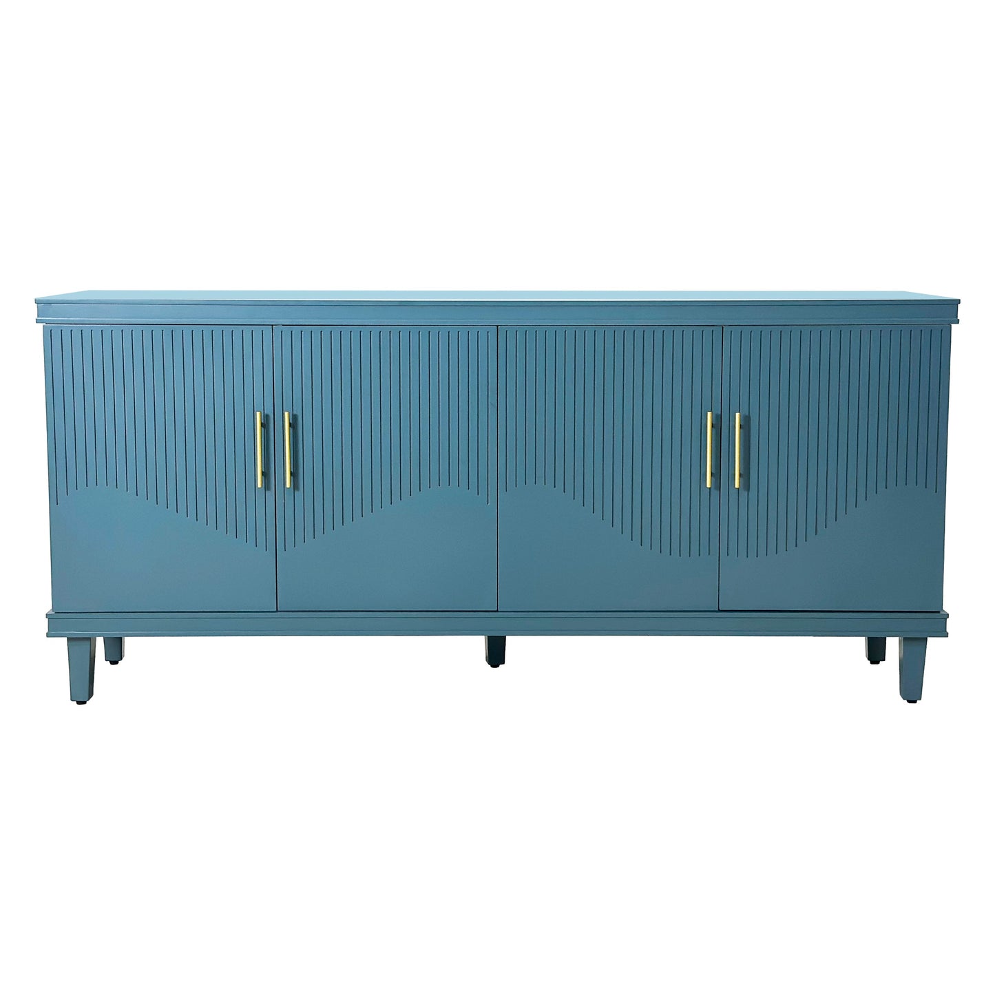70.07" Large Size 4 Door Cabinet in Blue