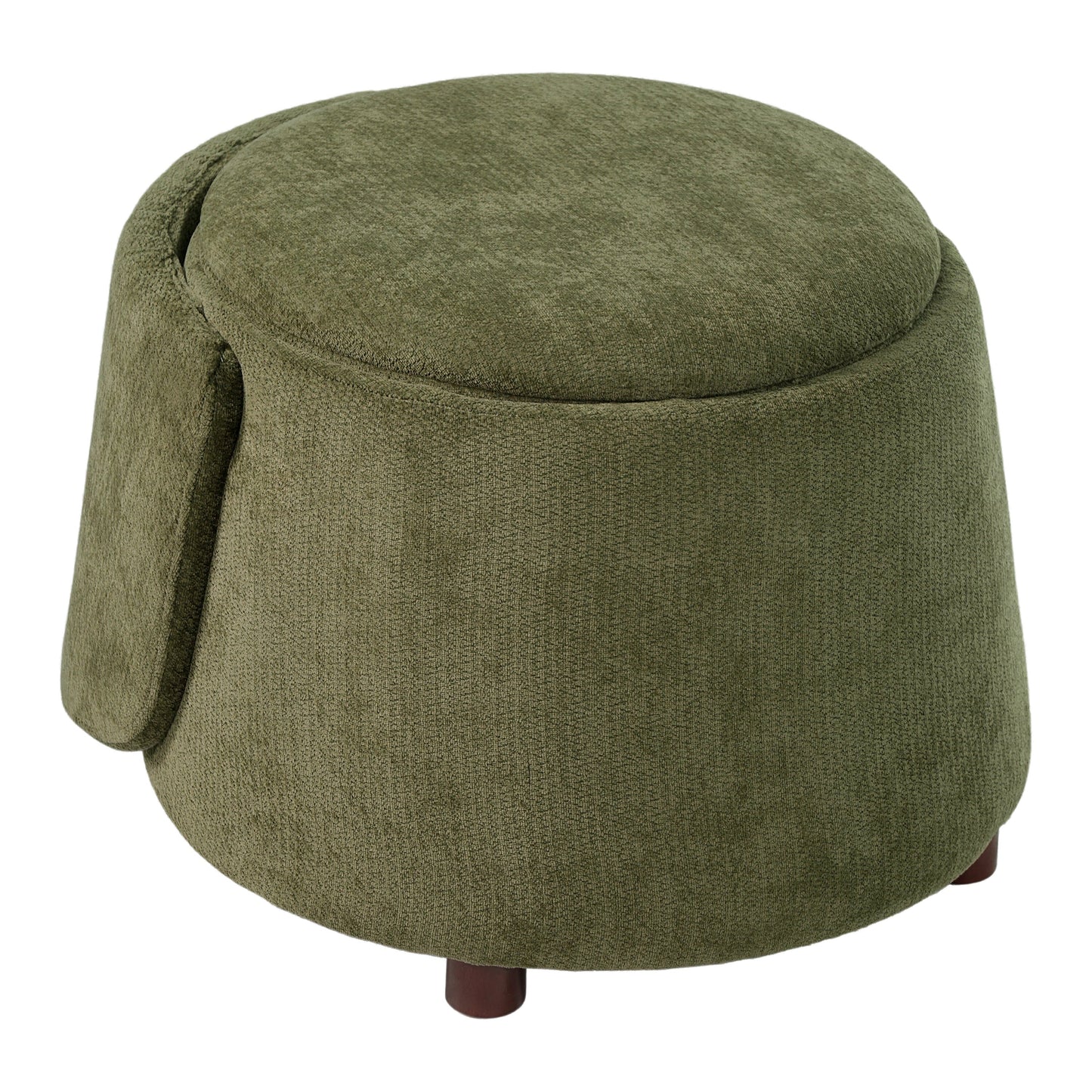 Green Pet Friendly Chair with Hidden Pet Nook
