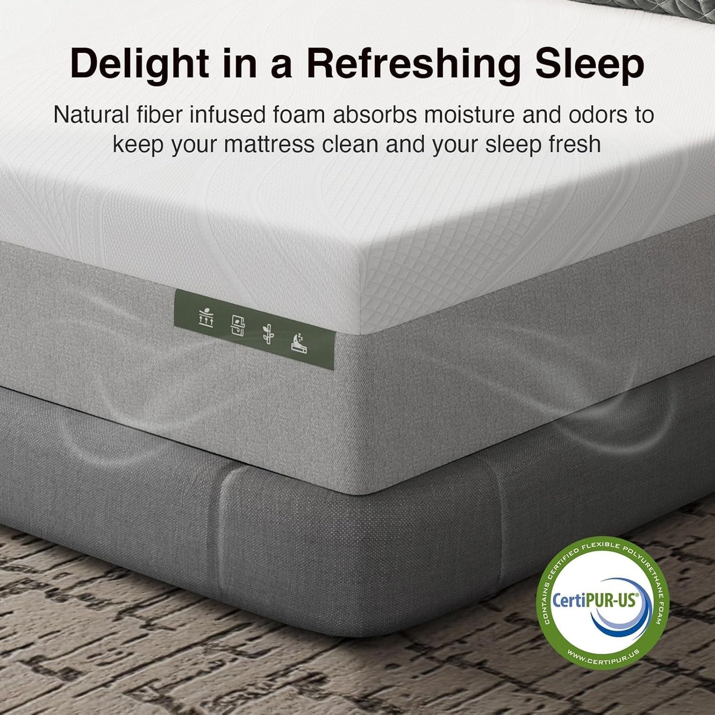 Queen Memory Foam Mattress FourteenInch CertipurUS Certified