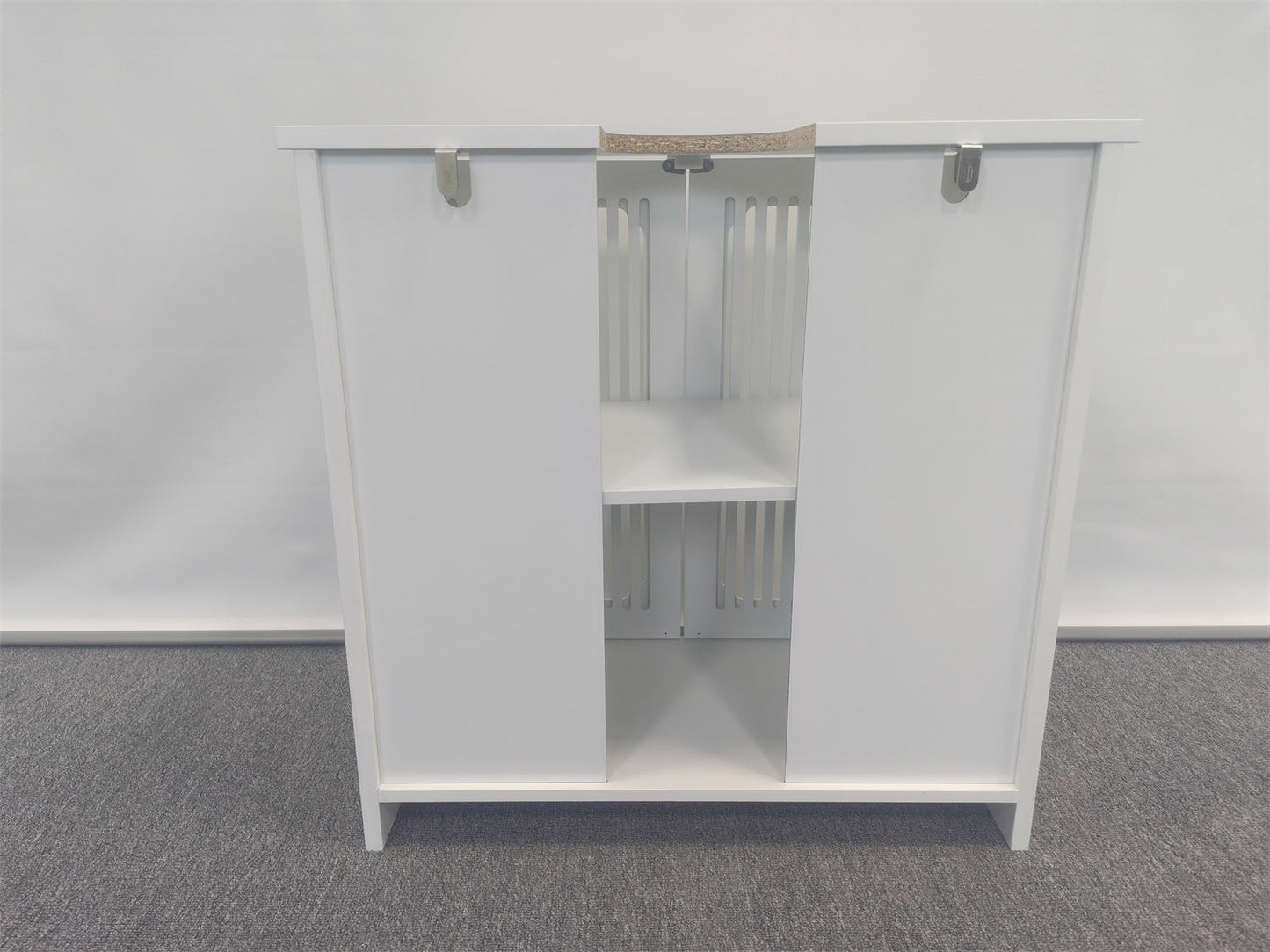Louvered Double-Door Floor-Standing Bathroom Vanity