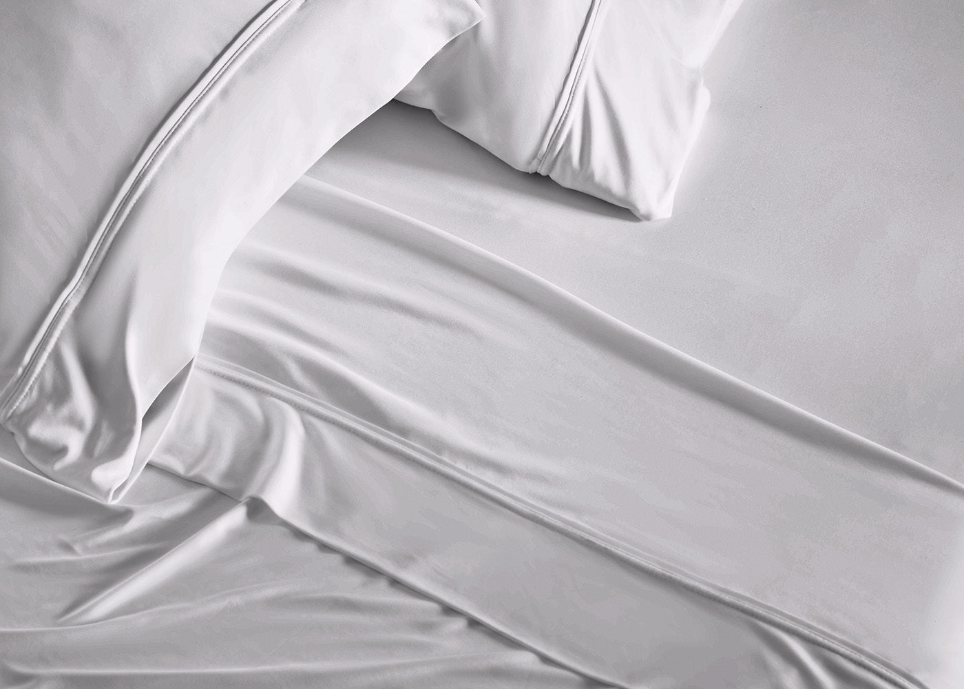 BedGear Dri-Tec King Pillowcase Set, Grey