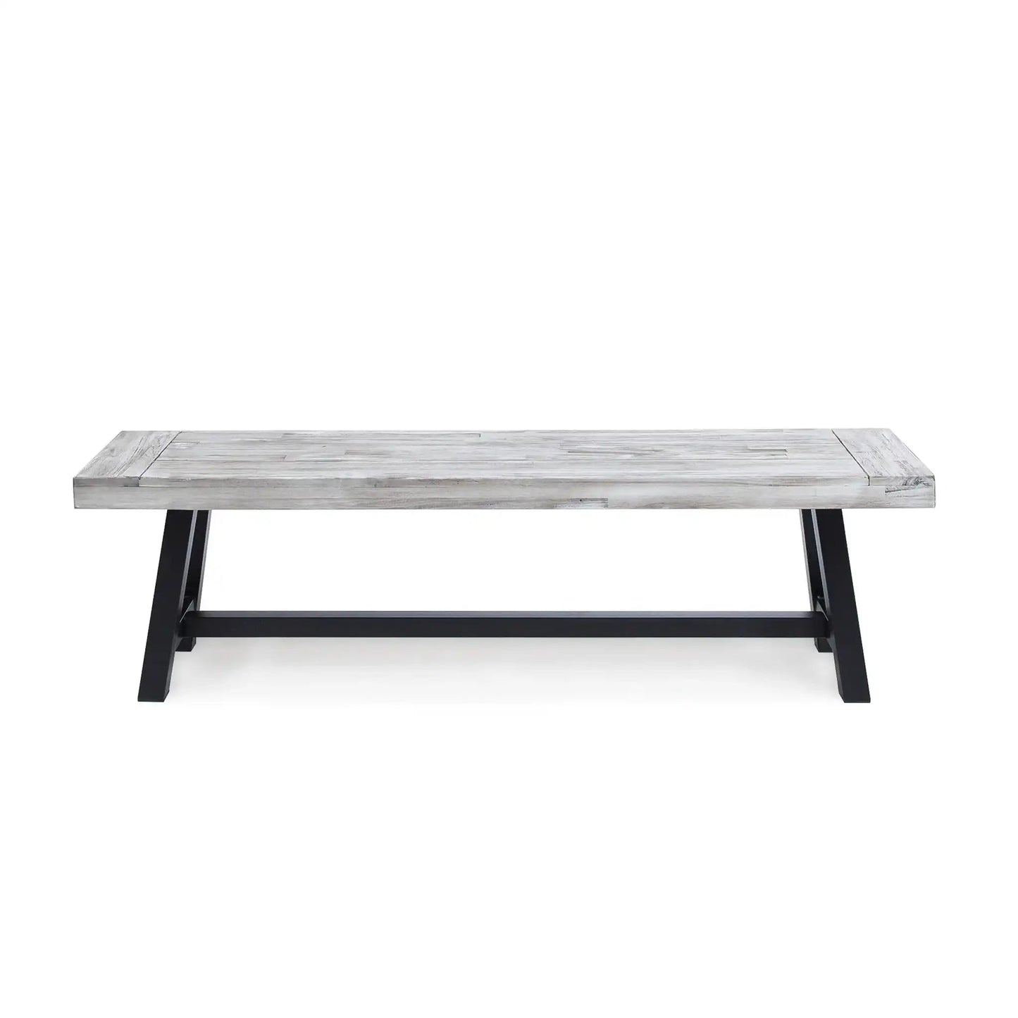 Tranquilizer - Outdoor Acacia Wood Bench With Slat Panel Design