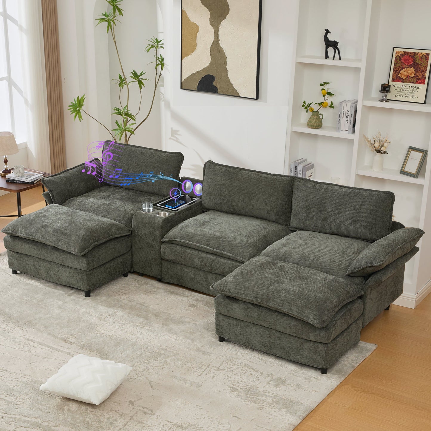 U Shaped Modular Sectional Sofa