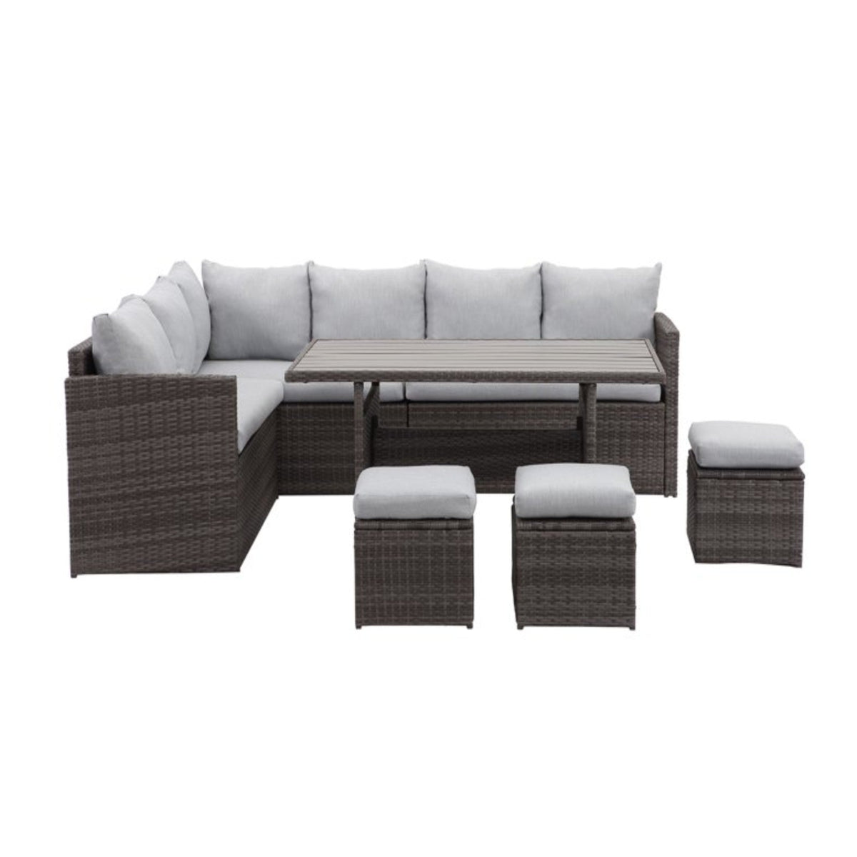 7 Piece Wicker Patio Dining Set