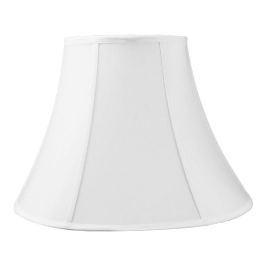 18"W x 14"H White Bell Shantung Lampshade