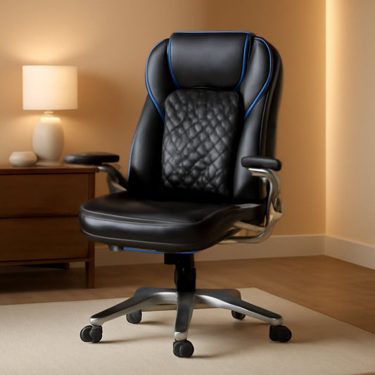 Ergonomic High Back Leather Office Chair For Home Use