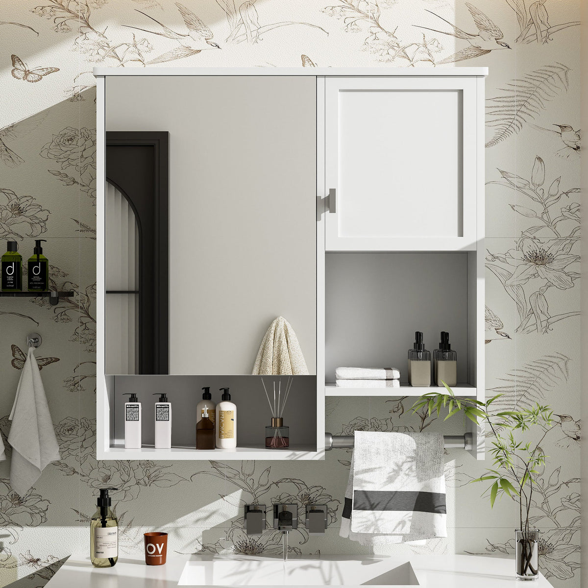 29'' x 28'' Modern Wall Mounted Bathroom Medicine Cabinet