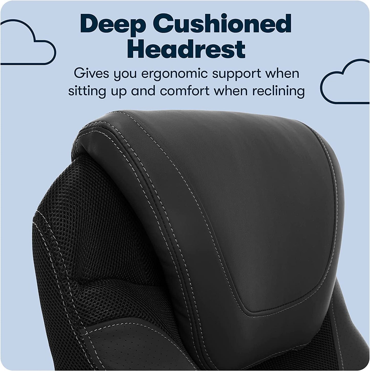 Ergonomic Executive Chair Bonded Leather With Air Lumbar