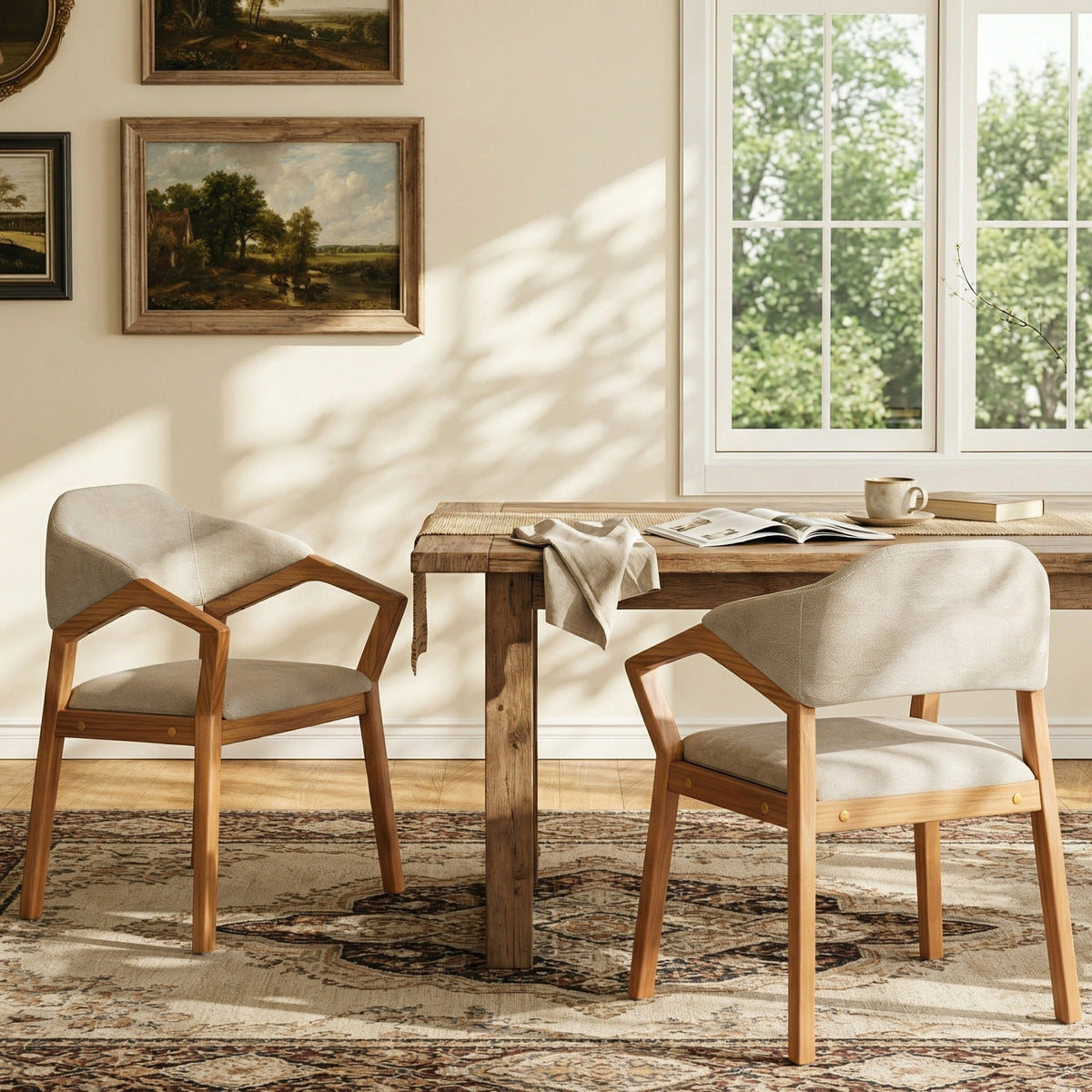 Indoor Dining Chair Set of 2