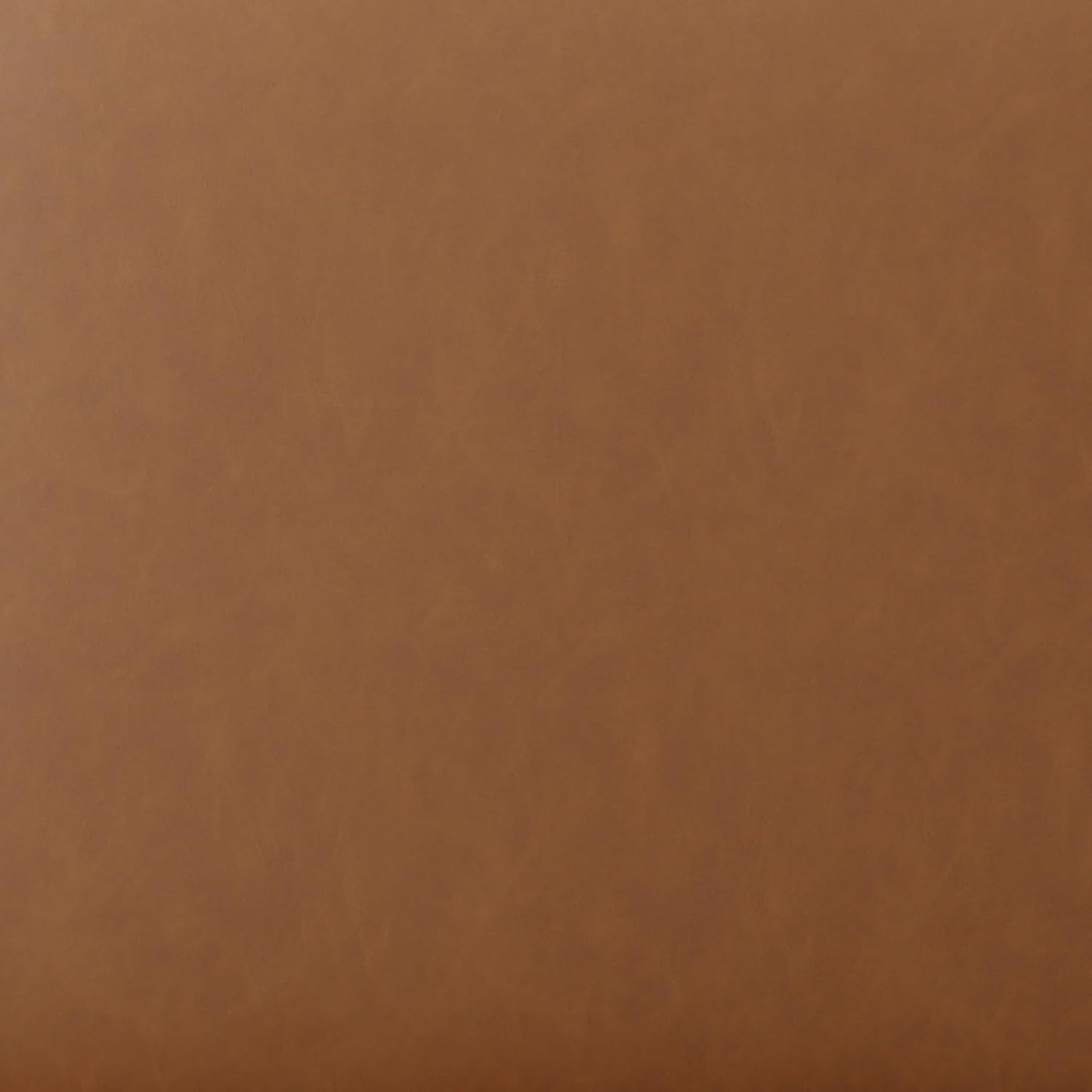 19-Inch Round Caramel Faux Leather Ottoman Footrest