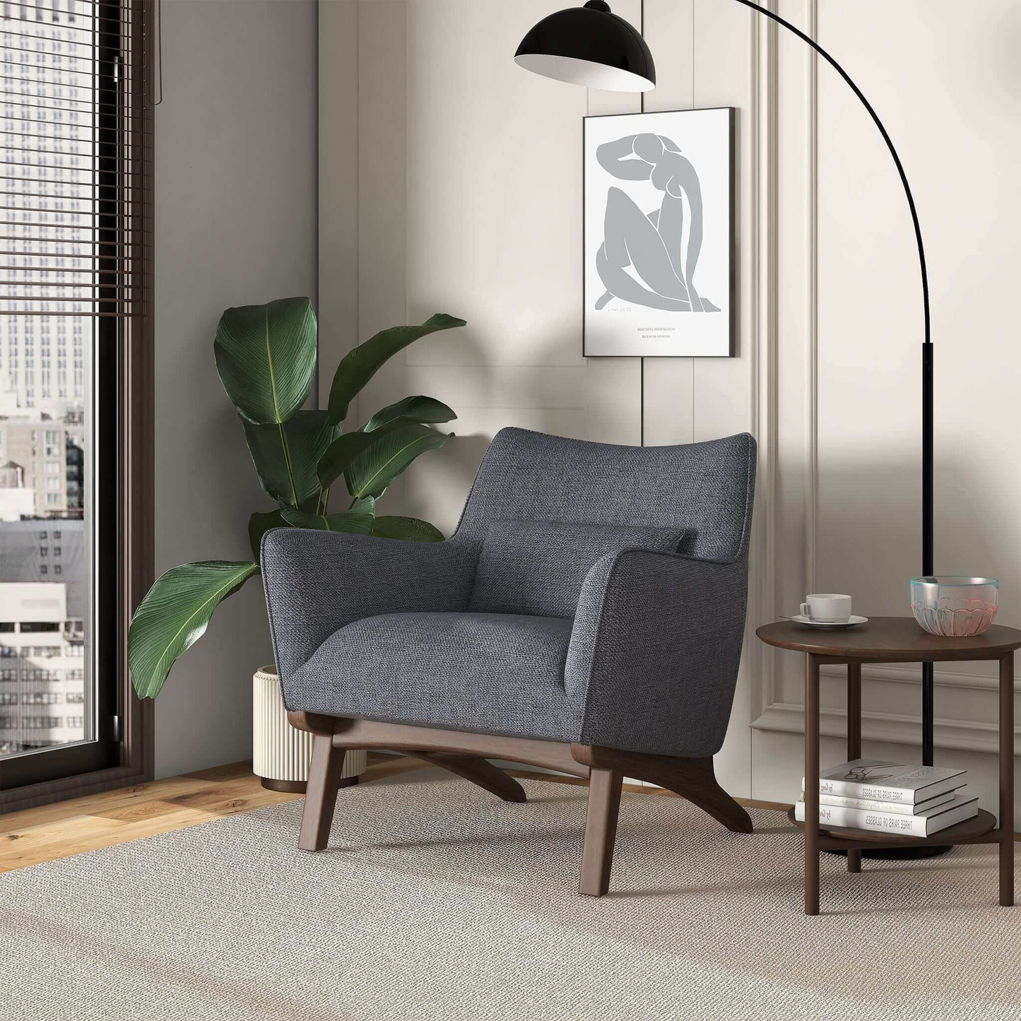 Brayden Mid Century Modern Armchair