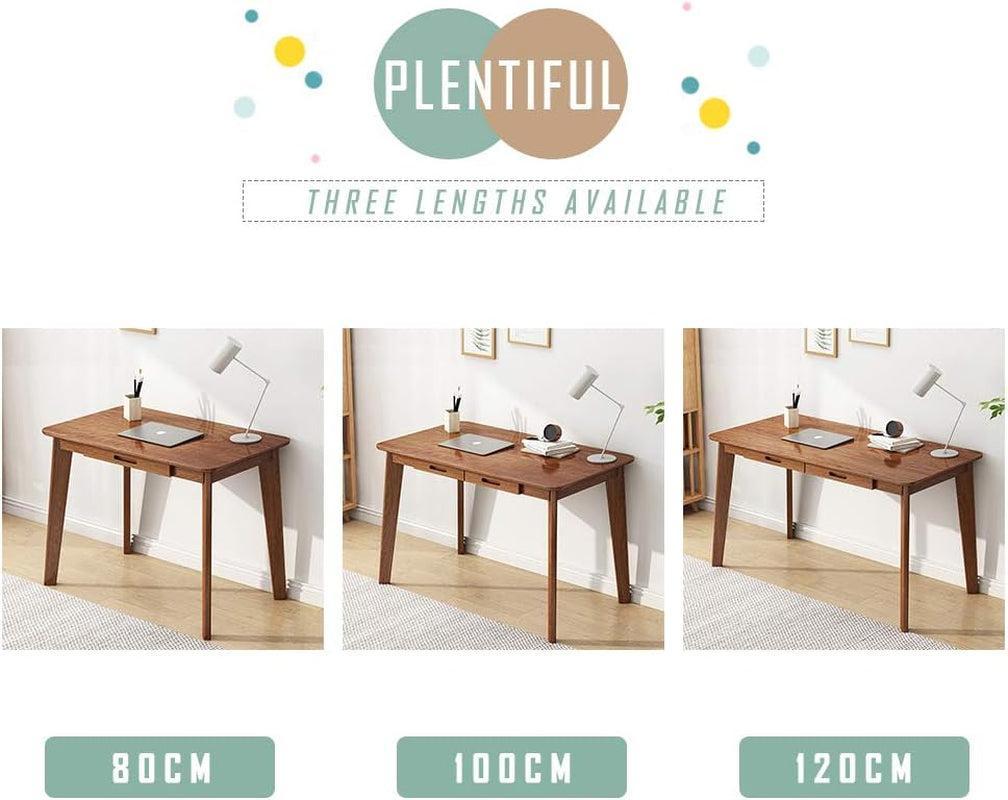 Premium Multifunctional Solid Wood Writing Desk Drawer