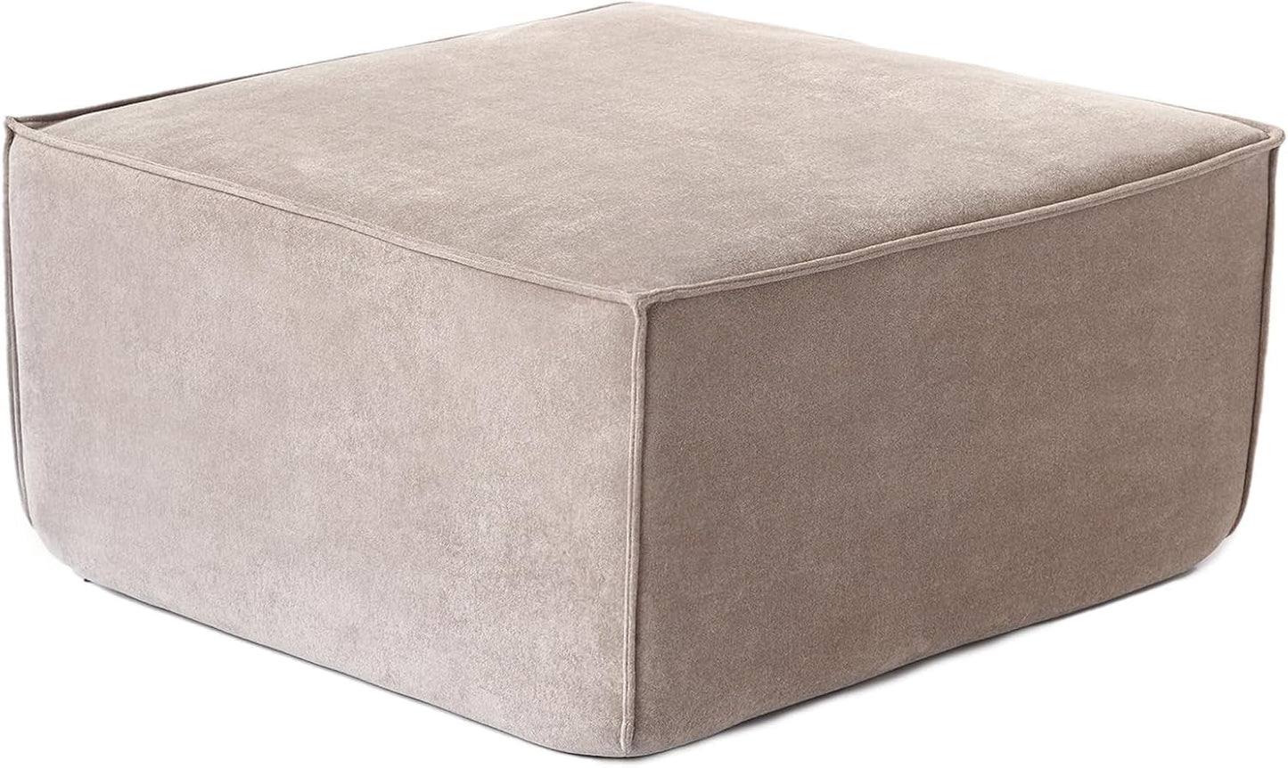 Modular Sectional Sofa Ottoman 31.5 Inches Espresso