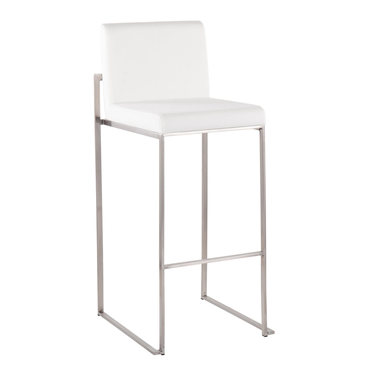 30" Contemporary High Back Barstool Set of Three