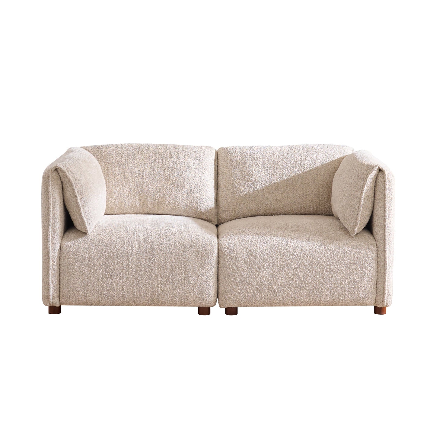 Aura 96 in. 3-Piece Boucle Modular Free Combination Sectional Sofa