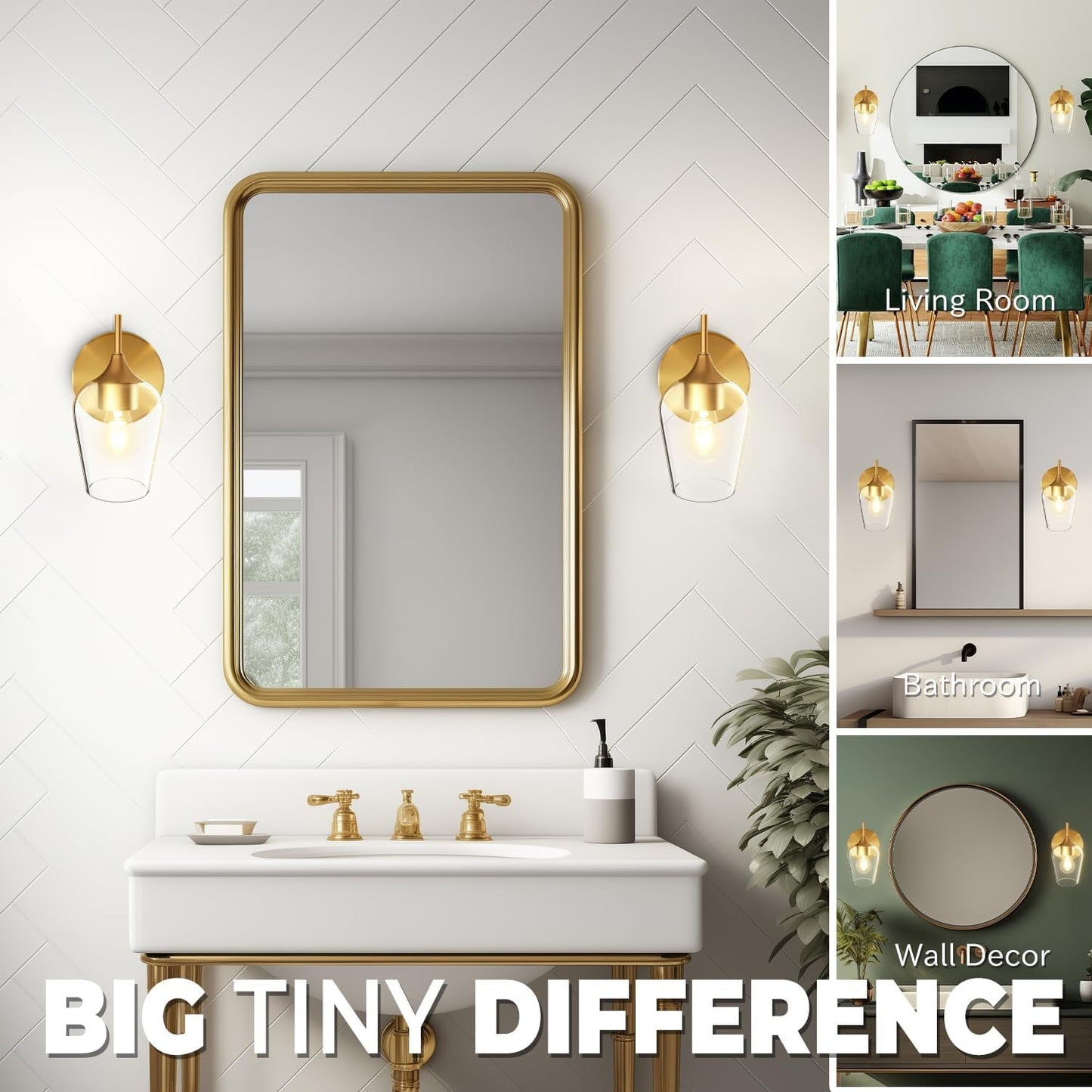 Black or Gold Wall Sconces