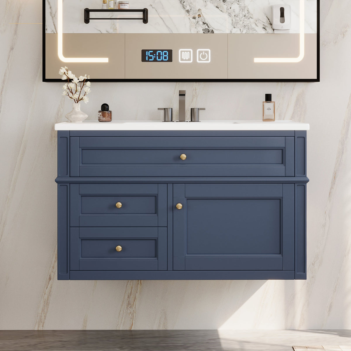 36'' Wall Mounted Bathroom Vanity