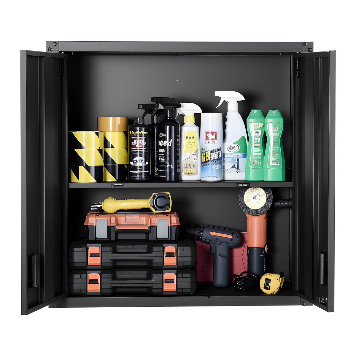 Metal Wall Cabinet, 30W x 12.2D x 30H Inch